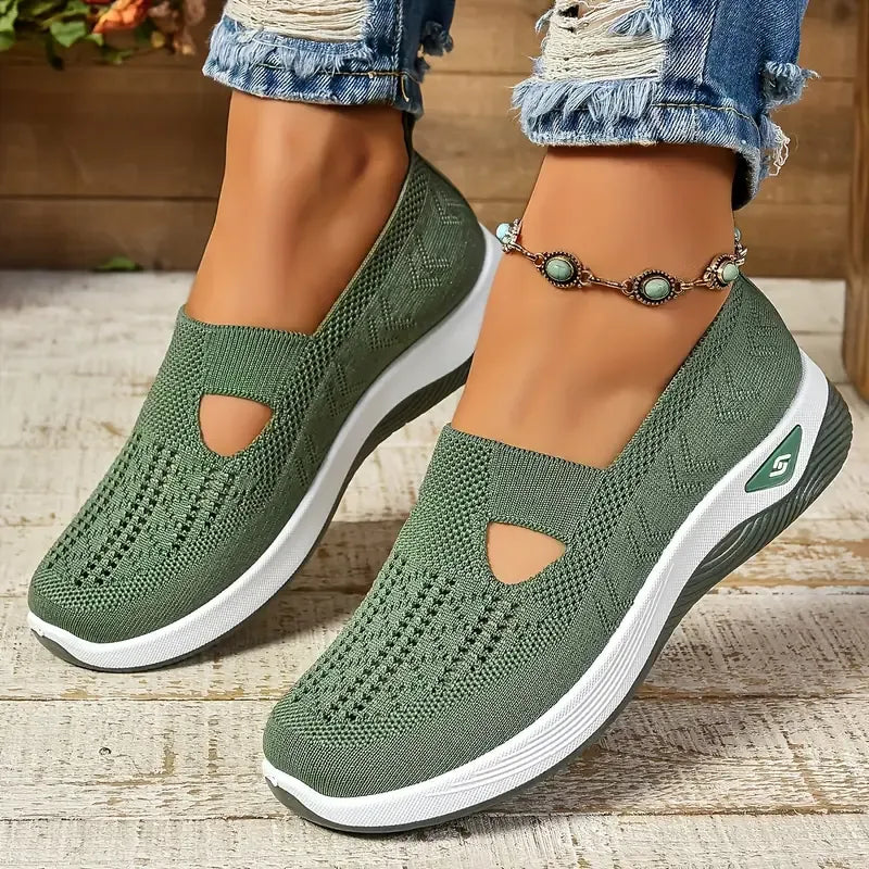 Women's Casual Breathable Slip On Orthopaedic Walking Sneakers