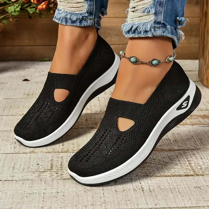 Women's Casual Breathable Slip On Orthopaedic Walking Sneakers