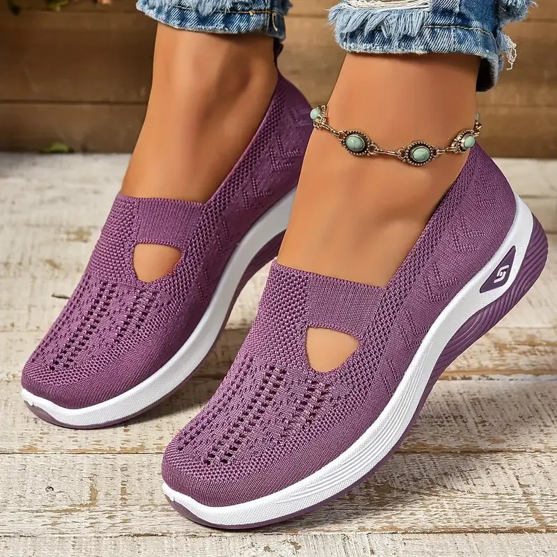 Women's Casual Breathable Slip On Orthopaedic Walking Sneakers