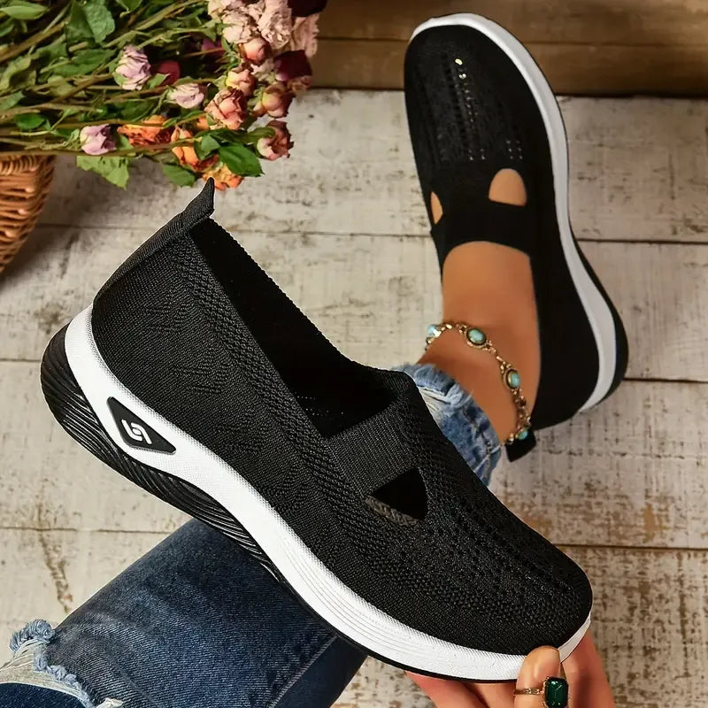 Women's Casual Breathable Slip On Orthopaedic Walking Sneakers